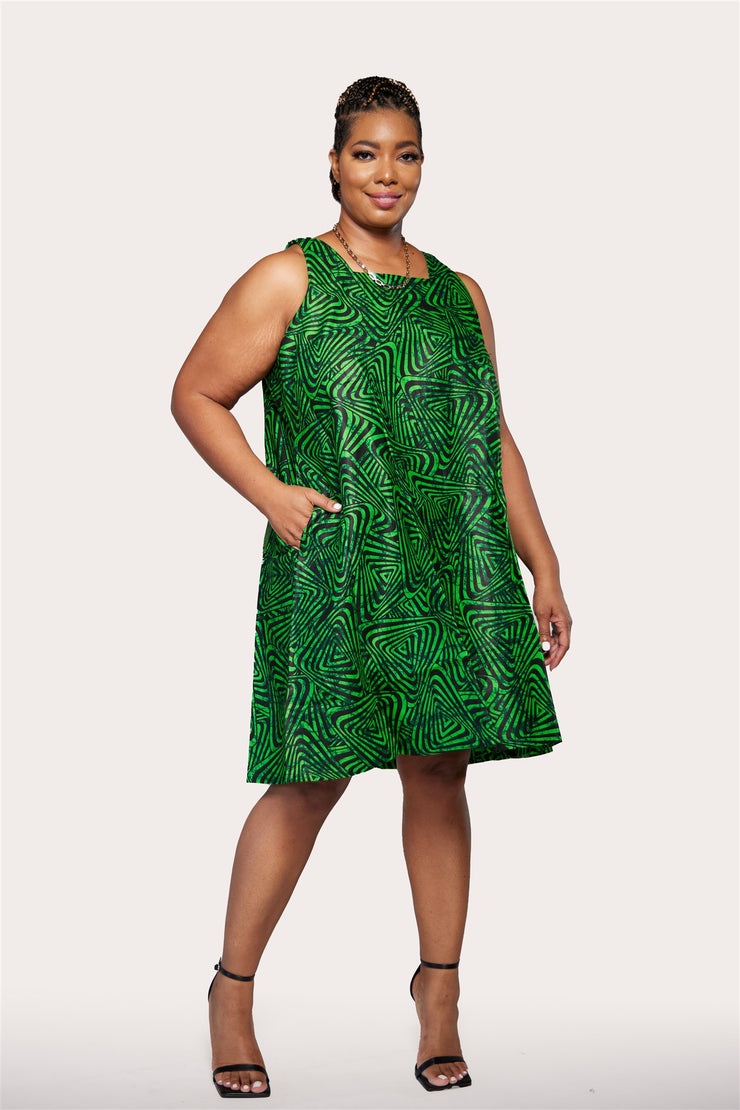 Kaabo African Print Dress