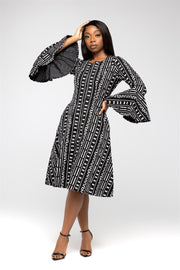 Shoki African Print Jacket Dress - Ray Darten