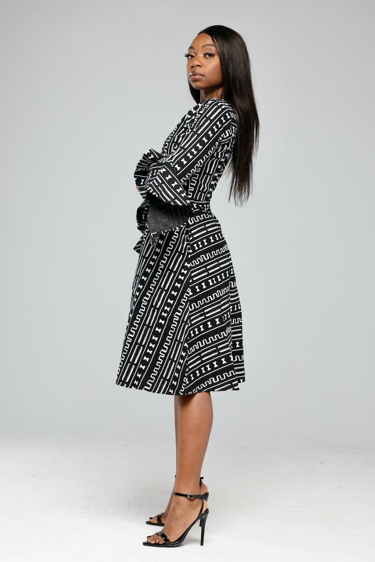 Shoki African Print Jacket Dress - Ray Darten