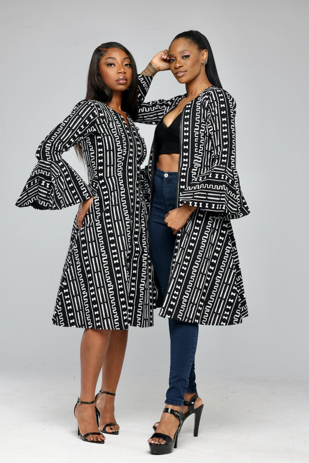 Shoki African Print Jacket Dress - Ray Darten