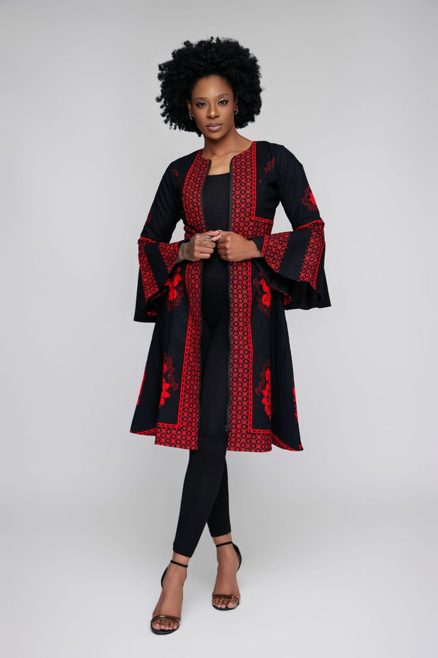 Ademide African Print Jacket Dress - Ray Darten