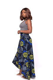 Farai high-low African Print Skirt - Ray Darten