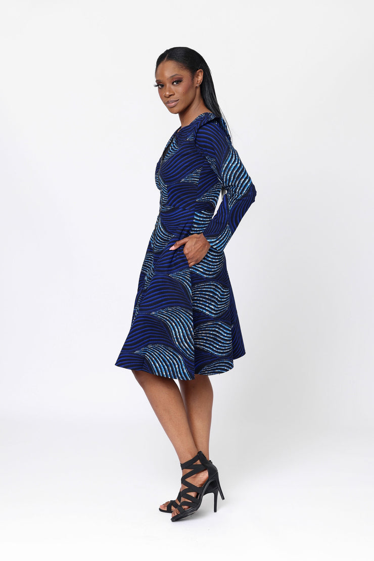 Banwi African Print Jacket Dress