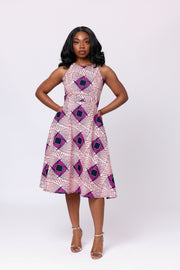 Amina African Print Dress - Ray Darten