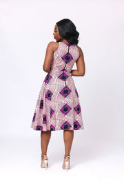 Amina African Print Dress - Ray Darten