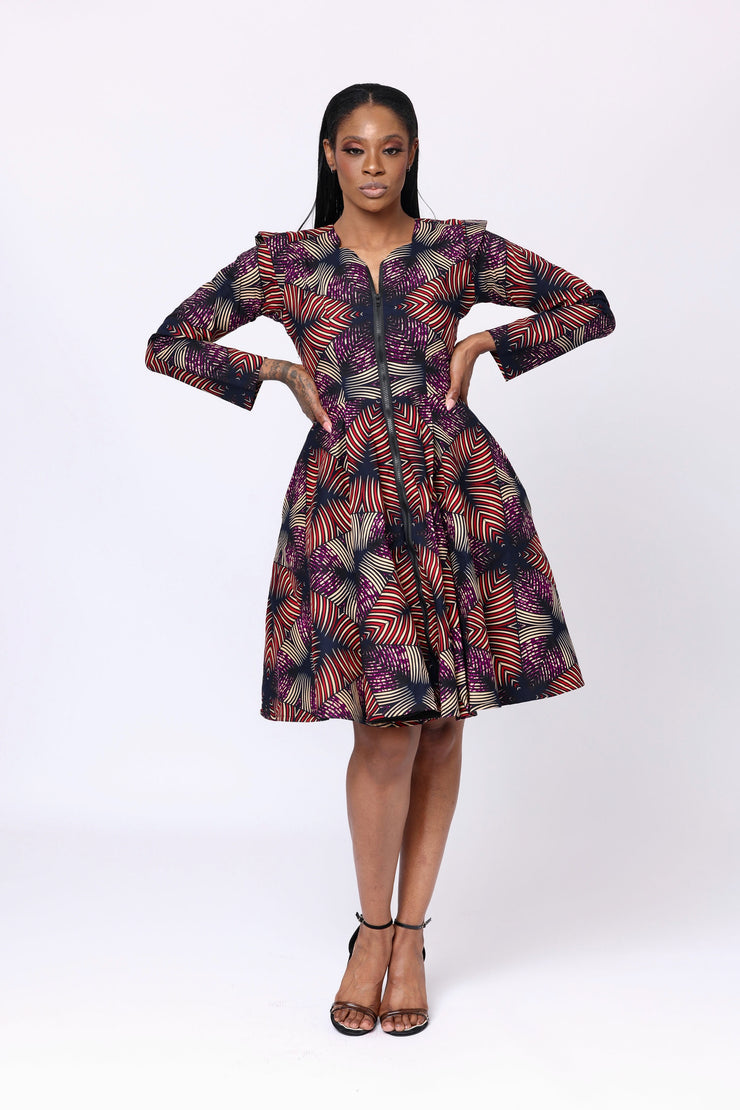 Itanna African Print Jacket Dress