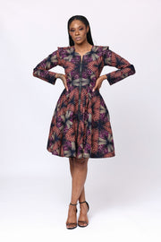 Itanna African Print Jacket Dress