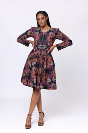 Itanna African Print Jacket Dress