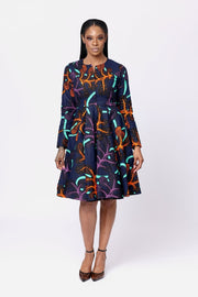 Tamilore African Print Jacket Dress - Ray Darten