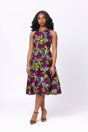 Adesua African Print Dress - Ray Darten