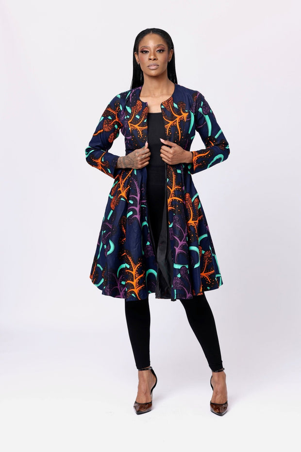 Tamilore African Print Jacket Dress - Ray Darten