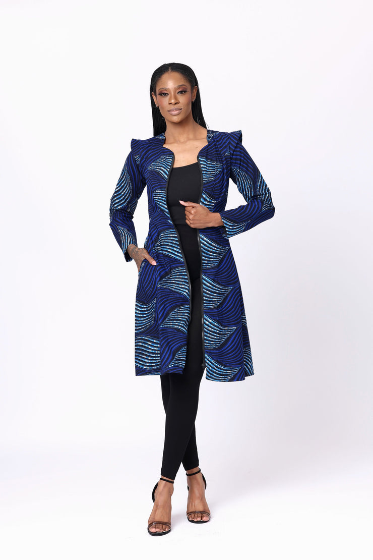 Banwi African Print Jacket Dress