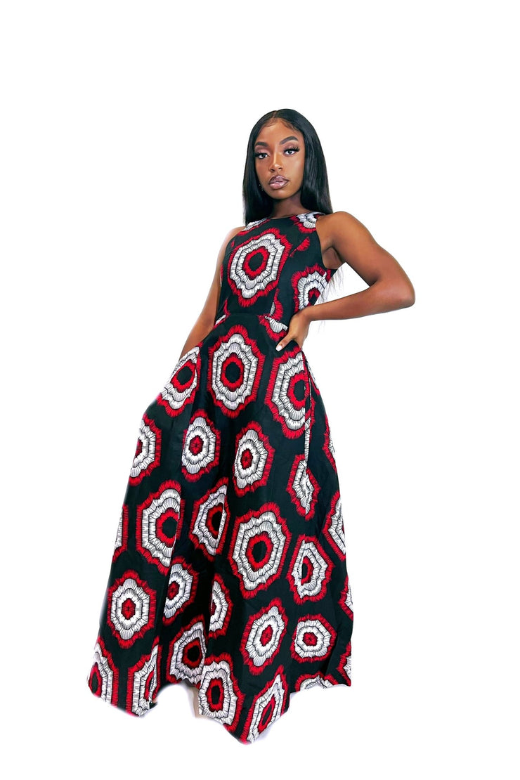 Simi African Print Dress - Ray Darten