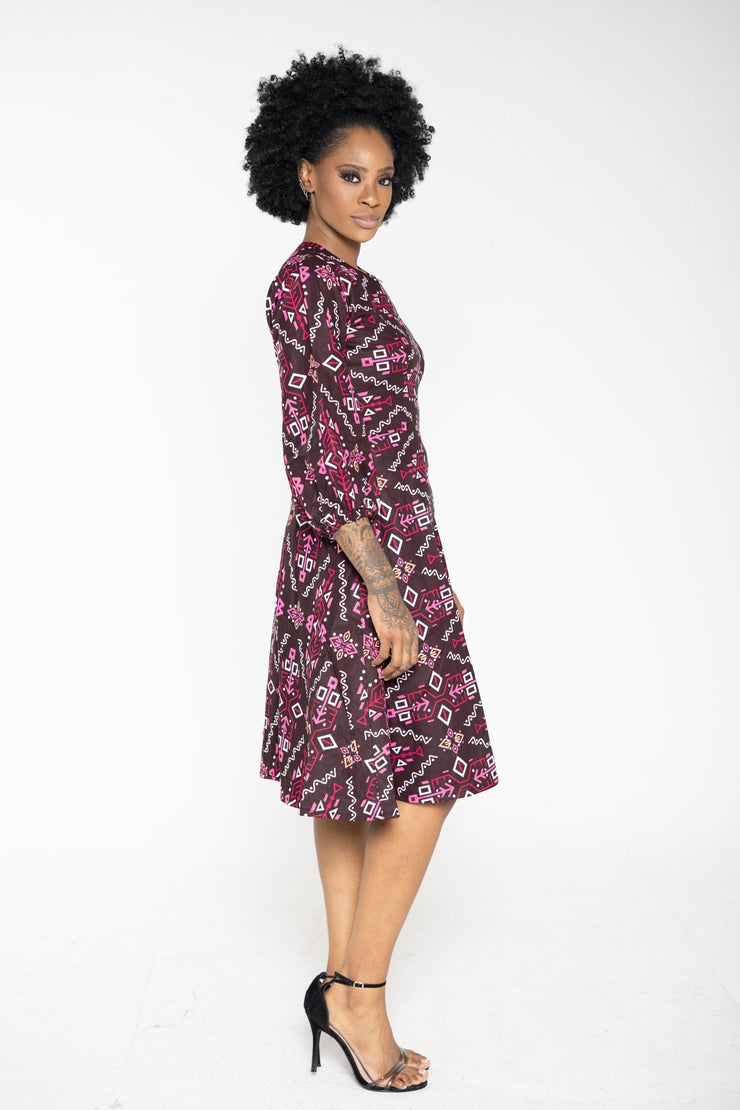 Ami African Print Jacket Dress - Ray Darten