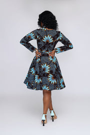 Abena Women’s African Print Jacket Dress - Ray Darten