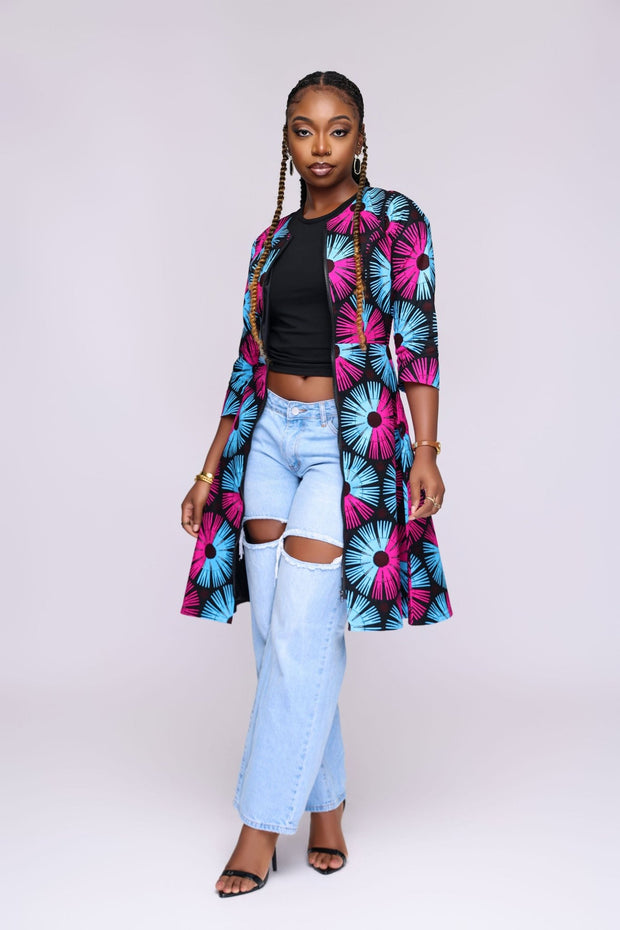 Ayanfe African Print Jacket Dress - Ray Darten