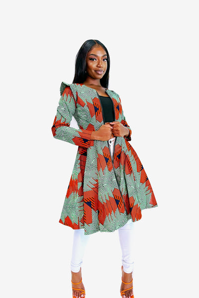 Titi African Print Jacket Dress