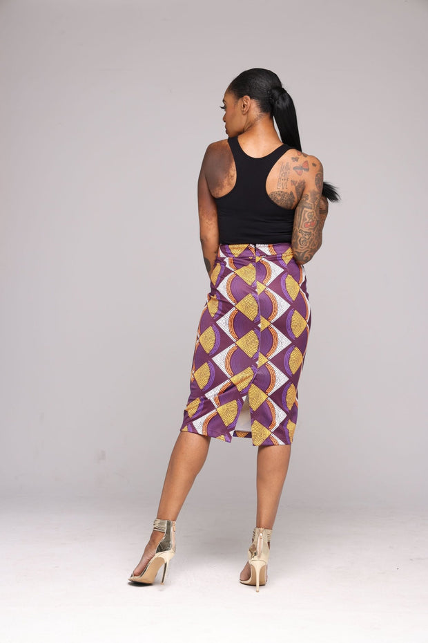 Sule Stretch Pencil Skirt - Ray Darten