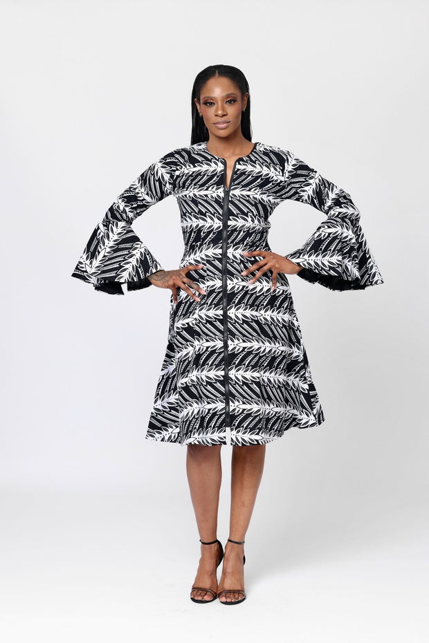 Ponmile African Print Jacket Dress - Ray Darten