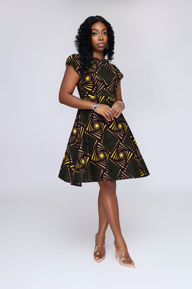 Moyosore Women’s African Print Dress - Ray Darten