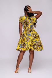 Kolapo African Print Dress - Ray Darten