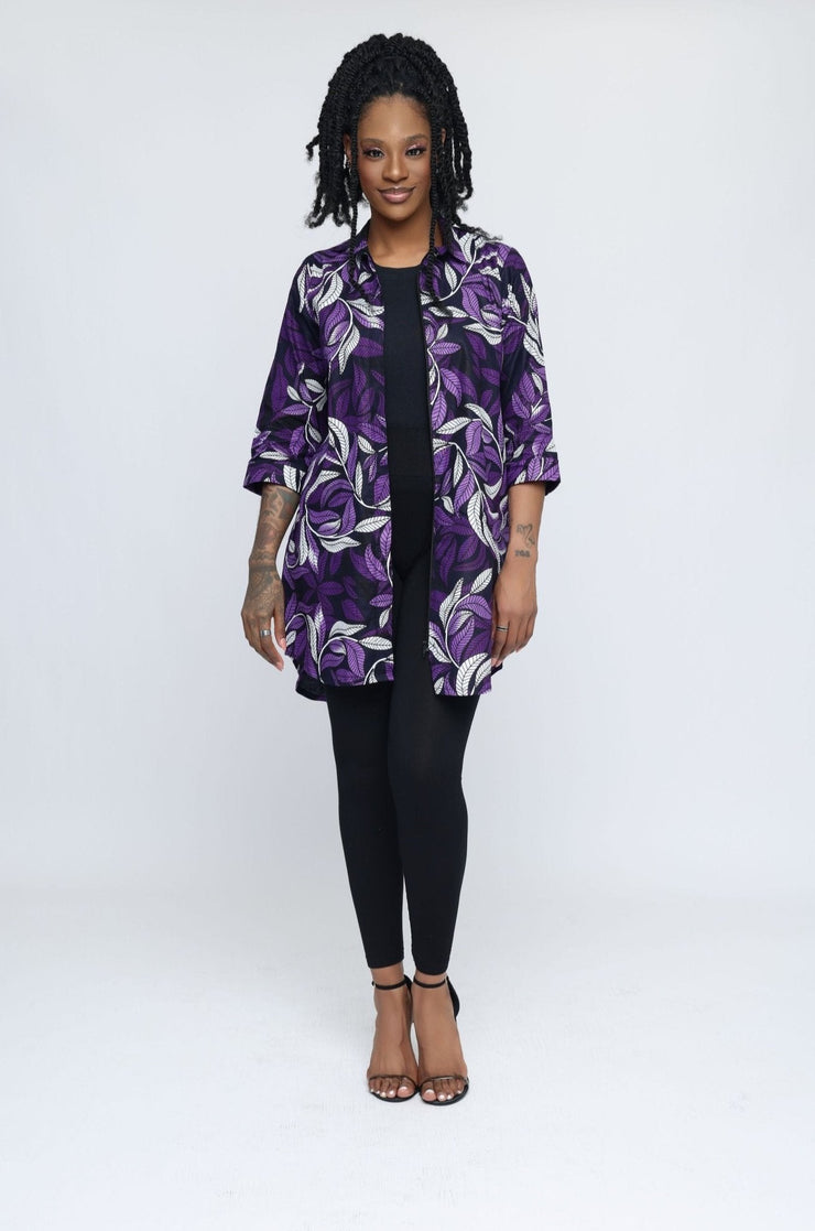 Bola African Print Shirt Dress - Ray Darten