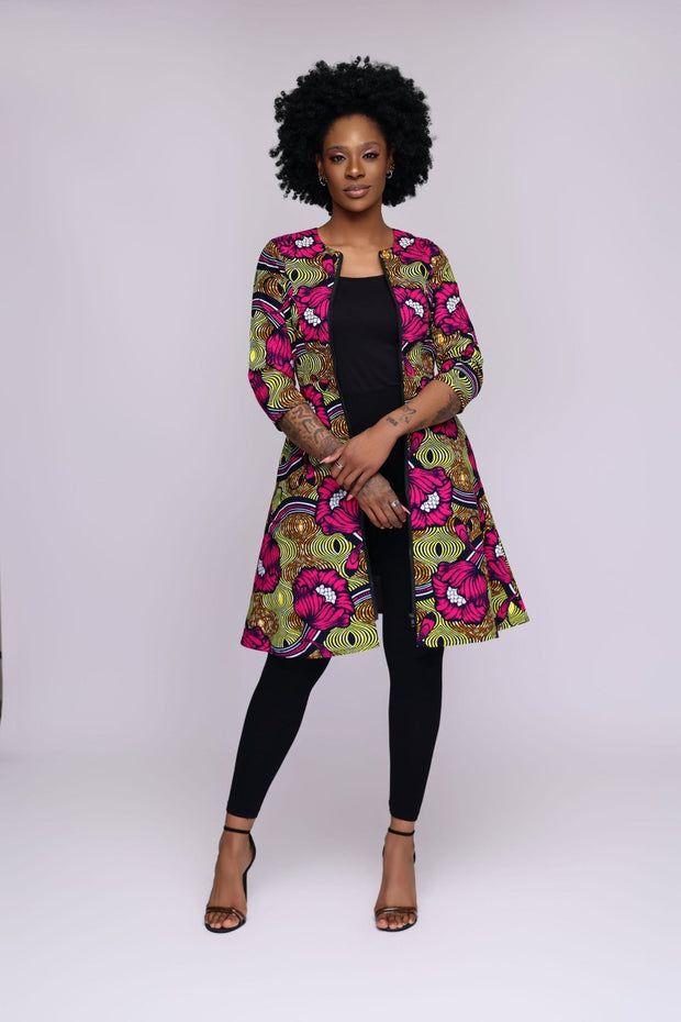 Dani African Print Jacket Dress - Ray Darten