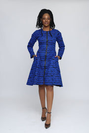 Tooni African Print Jacket Dress - Ray Darten
