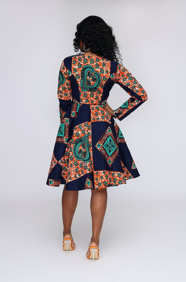 Nzuri Women’s African Print Jacket Dress - Ray Darten