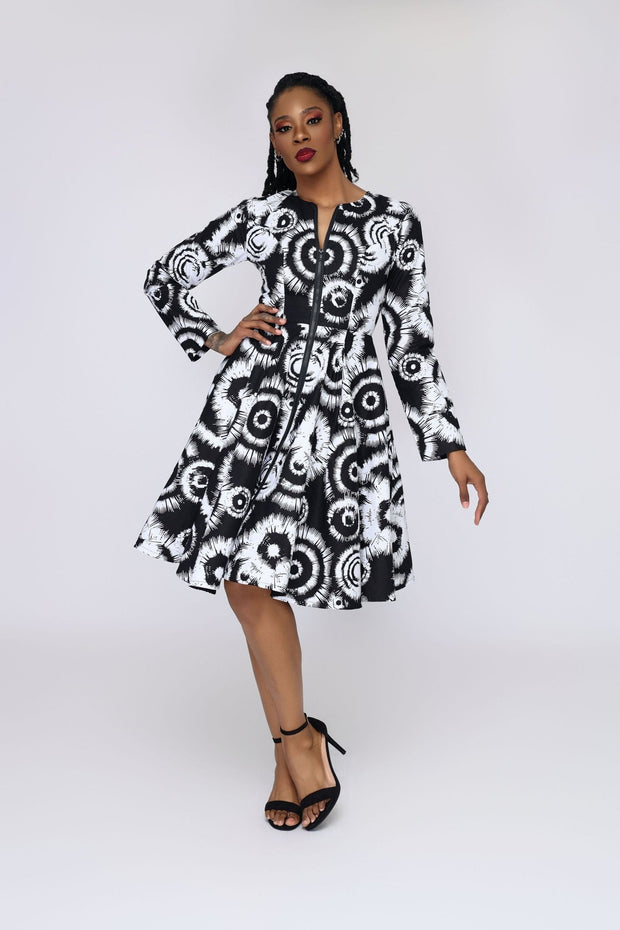 Owiwi African Print Jacket Dress - Ray Darten