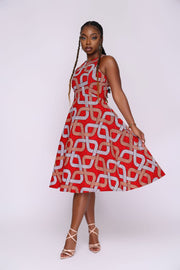 Omoge African Print Dress - Ray Darten