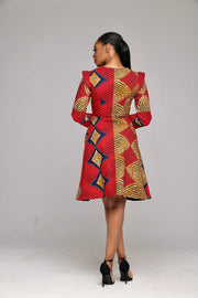 Ashafa African Print Jacket Dress - Ray Darten