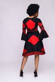 Ademide African Print Jacket Dress - Ray Darten