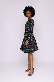 Dara African Print Jacket Dress - Ray Darten