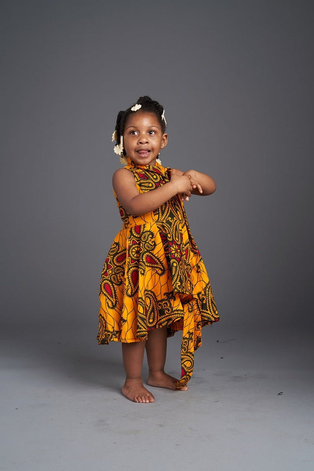 Bunmi African Print Dress - Kids - Ray Darten
