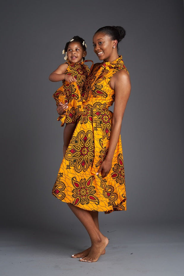 Bunmi African Print Dress - Kids - Ray Darten