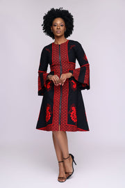 Ademide African Print Jacket Dress - Ray Darten