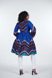 Motun African Print Jacket Dress