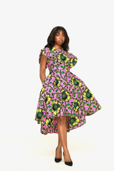 Mimi African Print Dress - Ray Darten