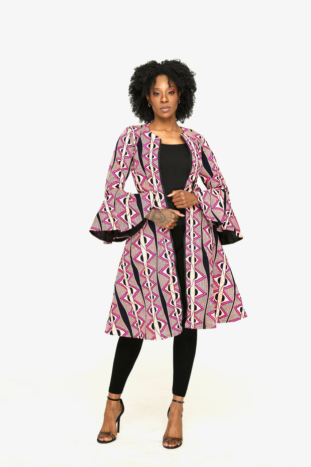 Amaka African Print Jacket Dress - Ray Darten