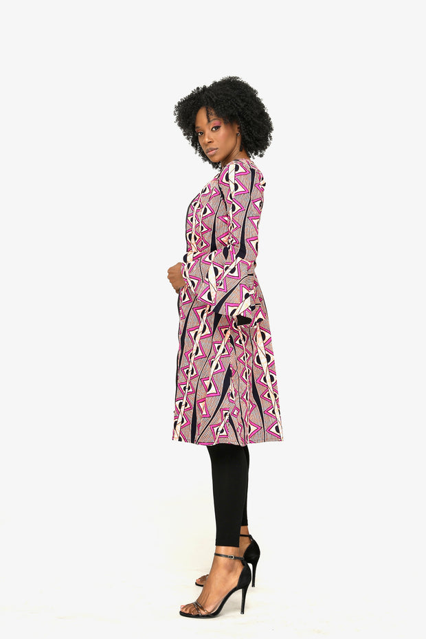 Amaka African Print Jacket Dress - Ray Darten