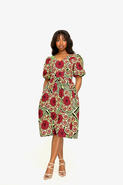 Olomo African Print Dress - Ray Darten