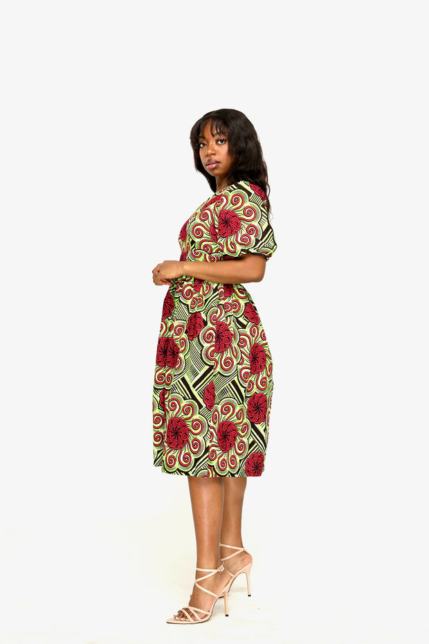 Olomo African Print Dress - Ray Darten