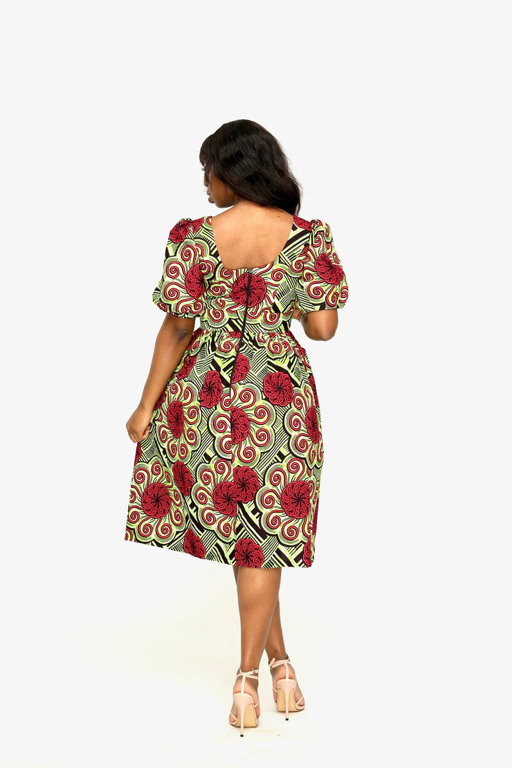 Olomo African Print Dress - Ray Darten