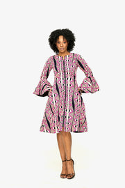 Amaka African Print Jacket Dress - Ray Darten