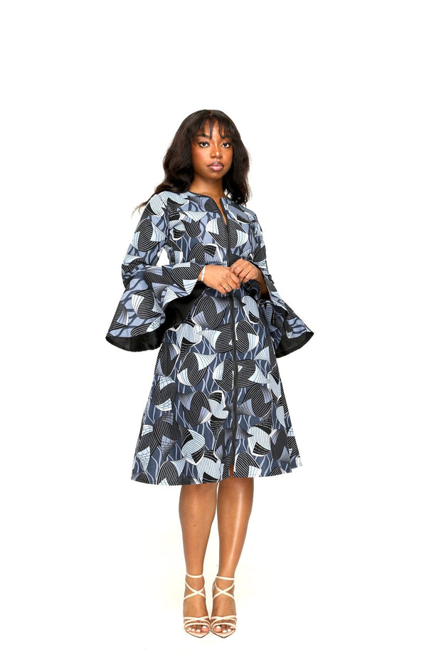 Teni African Print Jacket Dress - Ray Darten