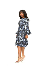 Teni African Print Jacket Dress - Ray Darten