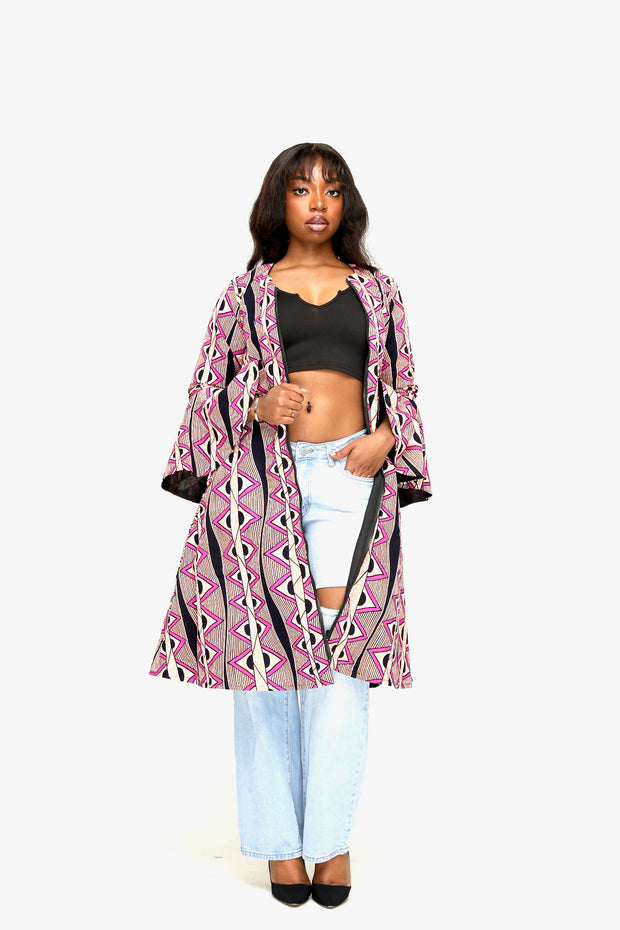 Amaka African Print Jacket Dress - Ray Darten