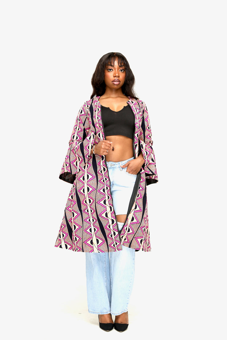 Outstanding And Cute Ankara Kimono Jacket To Add To Your Closets