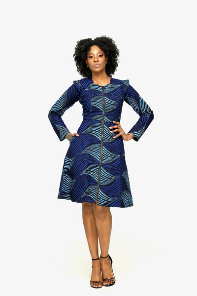 Banwi African Print Jacket Dress
